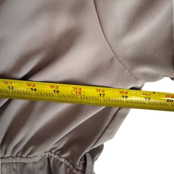 Roolee Taylor Jane Wrap Gray Wrap Minimalist Maxi Dress Size L - Picture 12 of 14